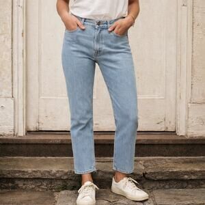 Taylor Stitch Women’s 26 Straight Ankle Jeans Light Wash 100% Cotton USA Made